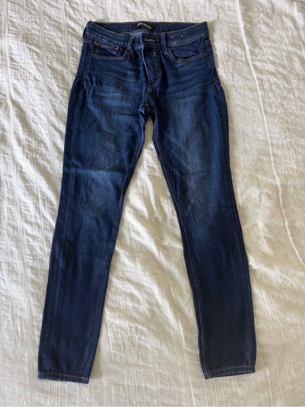 Express Dark Blue Women's Skinny Jeans